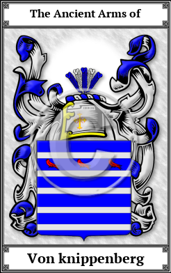 Von knippenberg Family Crest Download (JPG)  Book Plated - 150 DPI